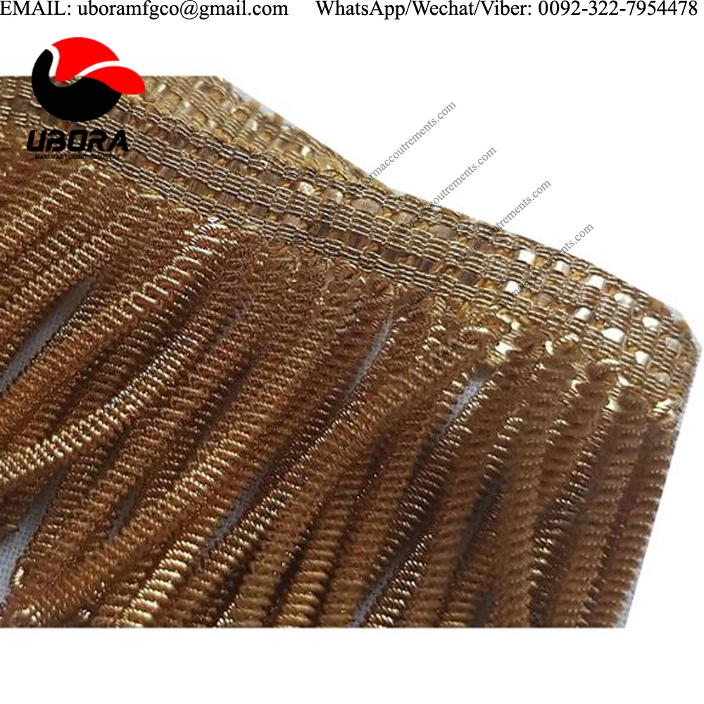 braid fringe lurex twisted tassel metallic gold bullion fringe